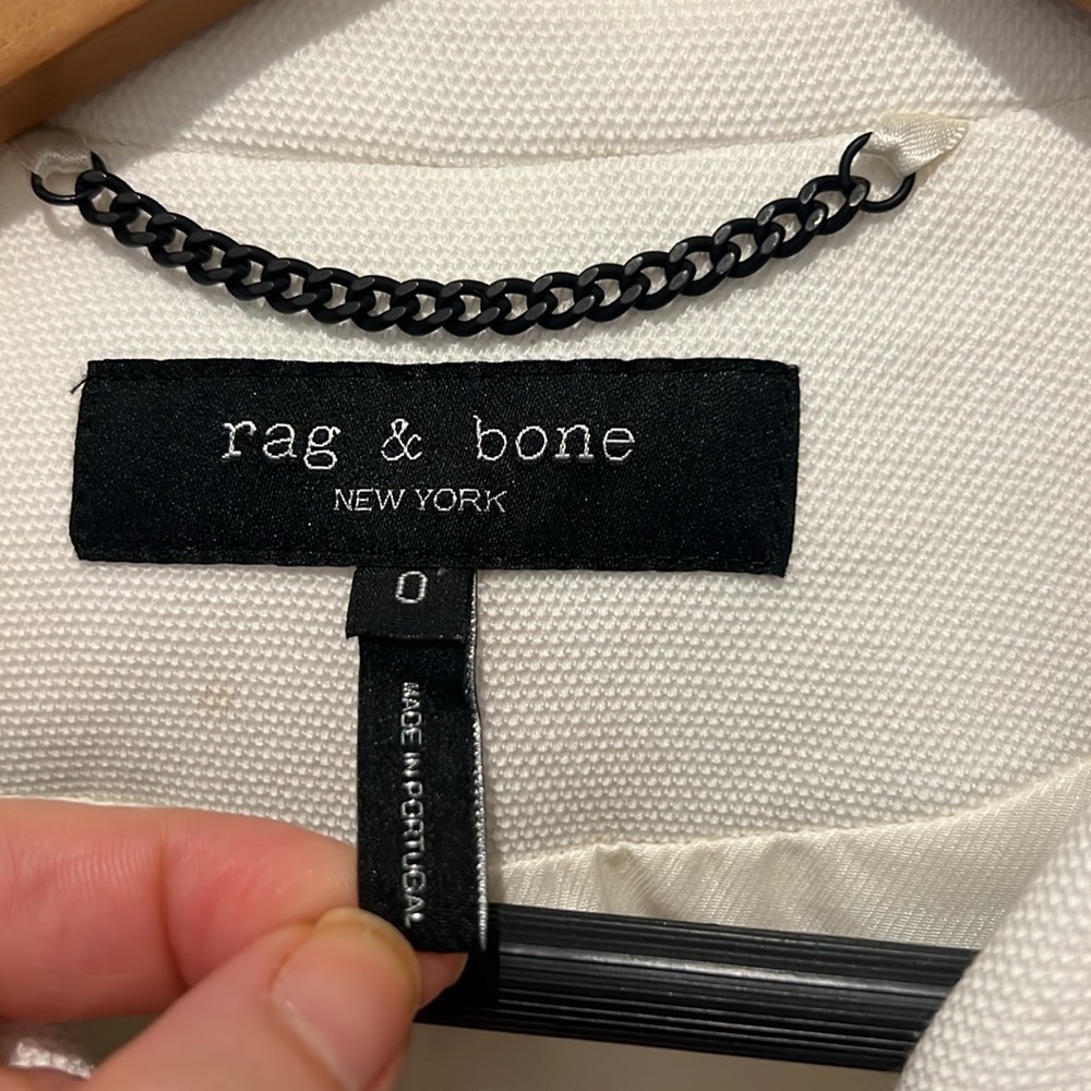 Rag And Bone Redgrave 3-Button White Blazer. Size… - image 4
